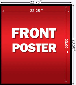 front poster graphic billboard sign sandwich