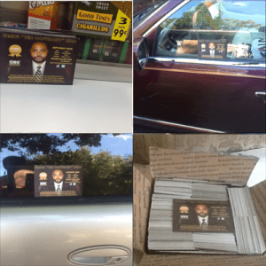 Car flyering parking lot flyer distribution service street team