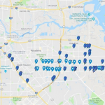 Houston TX Bandit Sign Heat Map Drops