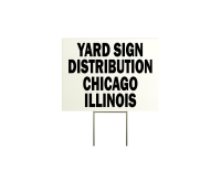 Chicago IL yard lawn bandit sign placement services company for hire