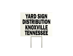 Yard Bandit Lawn Sign Distribution Placement Knoxville Blount County Maryville TN