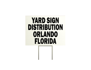 Yard bandit lawn sign distribution campaign services
